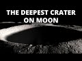 How deep are the craters on moon 