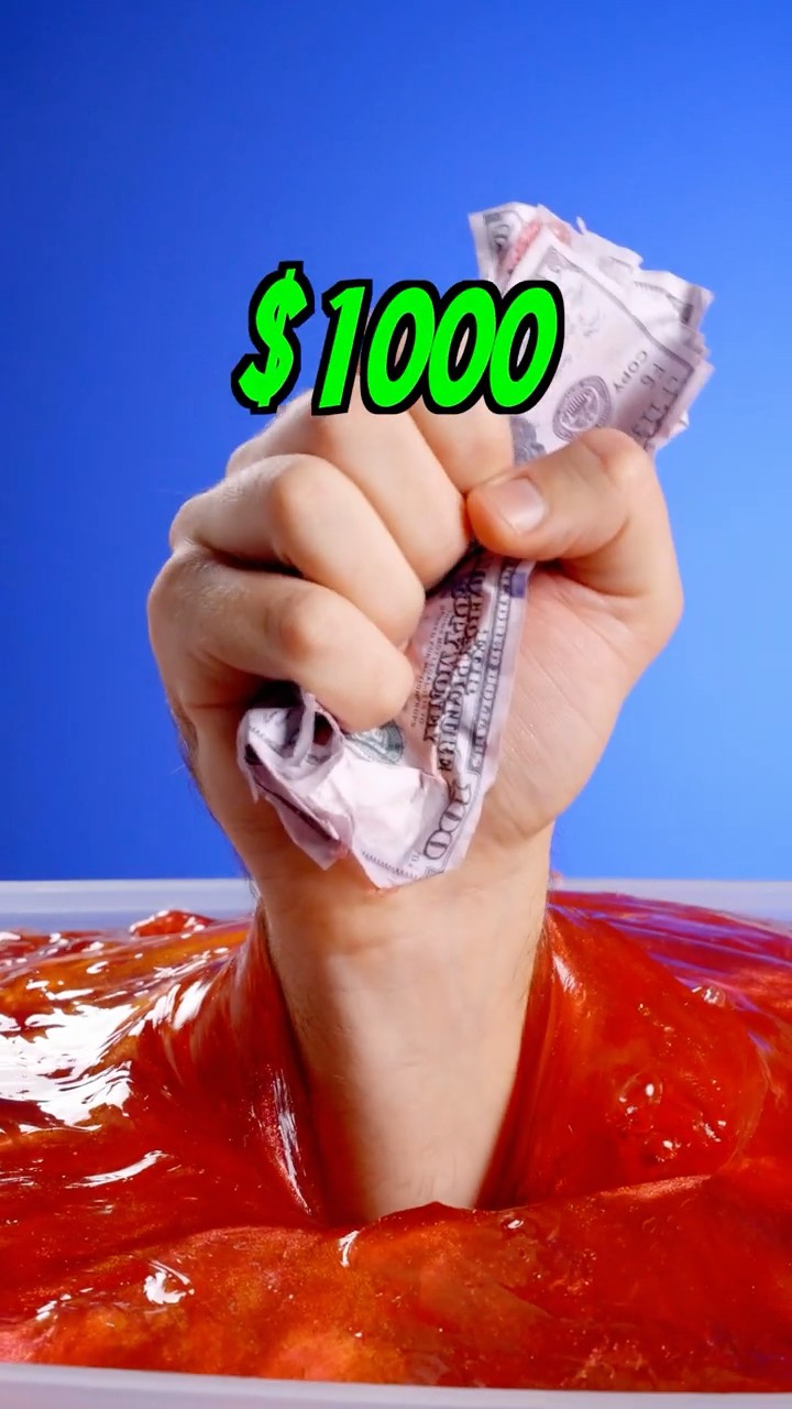 $1000 Hidden In Slime!