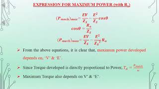 EE402 Module 4 Power and Torque for SM