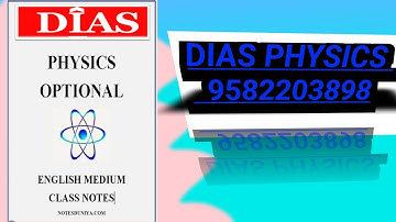 DIAS Physics optional #upsc #education #