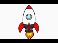 Rocket launch 2d animation