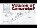 How to calculate volume of concrete in staircase | Engineering tactics