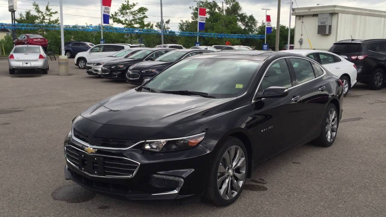 2016 Chevrolet Malibu Black 4dr Sdn Premier 8 Speed AT Roy Nichols