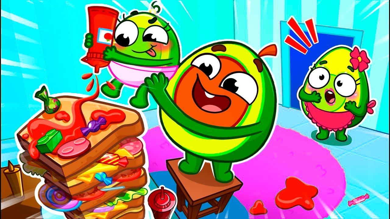 👩‍🍳 Cooking Adventure: Building the Big Food Tower! 👧🥪 Happy Habits Hub