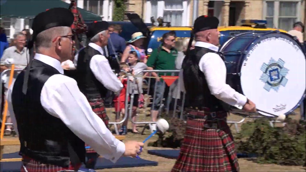FBF: City of Norwich Pipe Band: Lowestoft Armed Forces Day 2018.