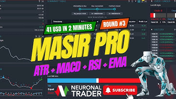 41 USD IN 2 MINUTES 🤑 MASIR PRO 😎|| ATR ⚡️+ MACD🔥 + RSI ⭐️+ EMA 🌞 ‐ BINARYTOOLS - NEURONAL TRADER