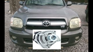 0107 Toyota Sequoia   Alternator replacement