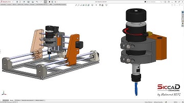 Solidworks Tutorial 65 : CNC Machine Part 25 - Spindle Assembly