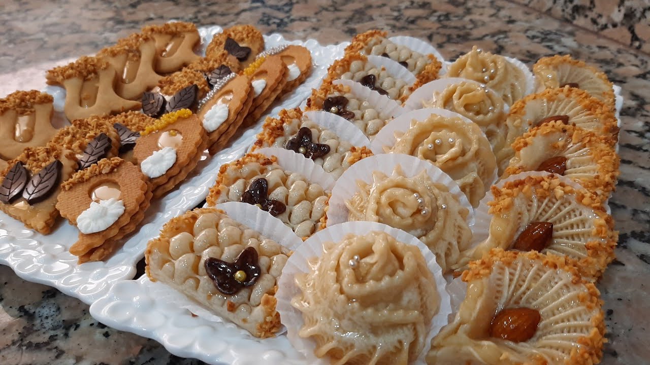 3اشكال لوز و3صابلي ..روتين هام للحلاويات المبتدئات ...👍🇲🇦🇲🇦