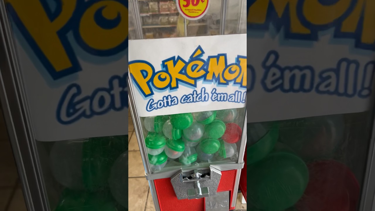 I found a Pokémon quarter machine, at a local bird shop! 🫢 youtubeshorts shorts pokemon vlog