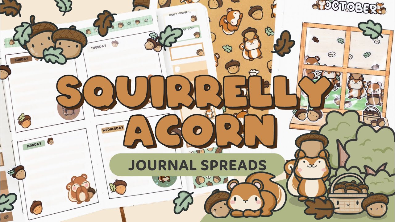 JOURNAL WITH ME: 🐿️October Setup ft. Crunchy Leaves🍂 & ☕ Fall Days | Hubman and Chubgirl