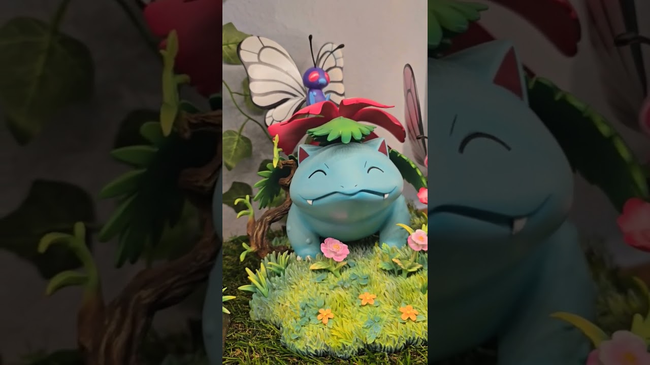 fantasy studio bulbasaur, MF ivysaur and moon shadow studio venusaur and butterfree