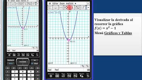 Aprende a visualizar la derivada en una gráfica, utilizando nuestro modelo fx-CP400