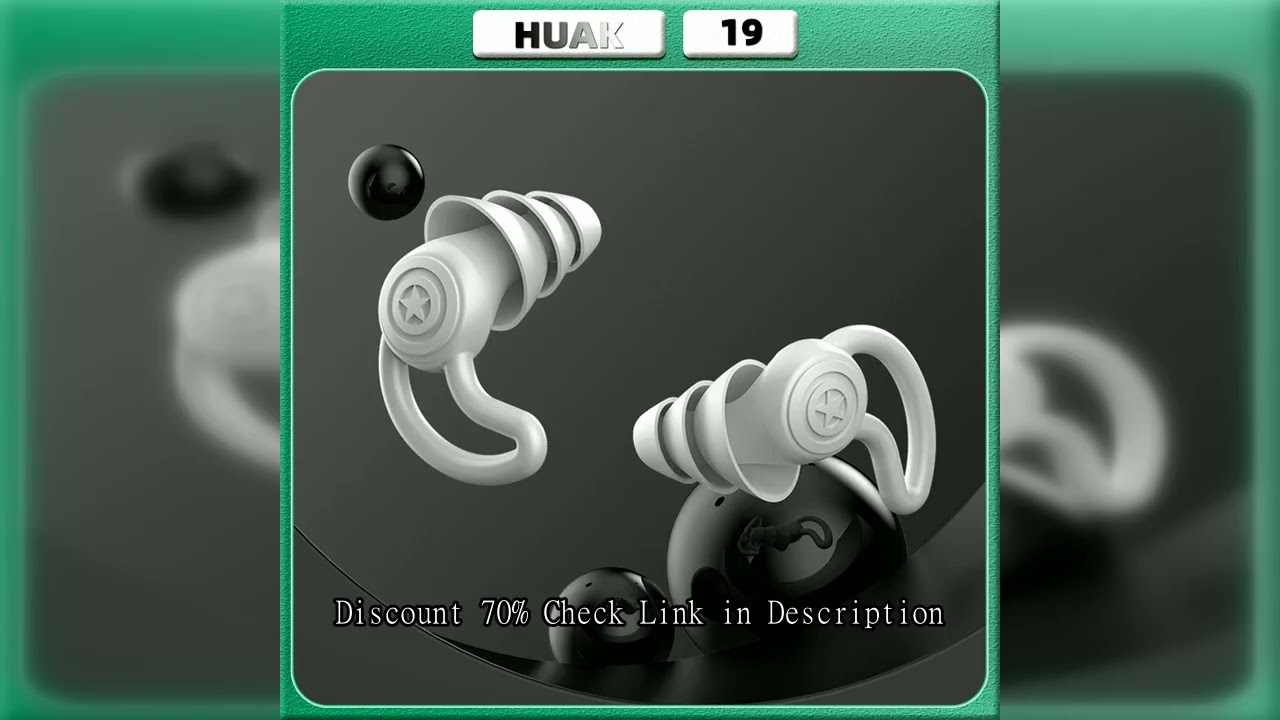 HUAK 3 Layers Ear Plugs for Sleep Noise Reduction Silicone Earplugs Reusable Hearing Protection Soun