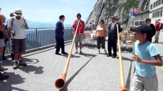 Alphorn Performance in Pilatus, Switzerland