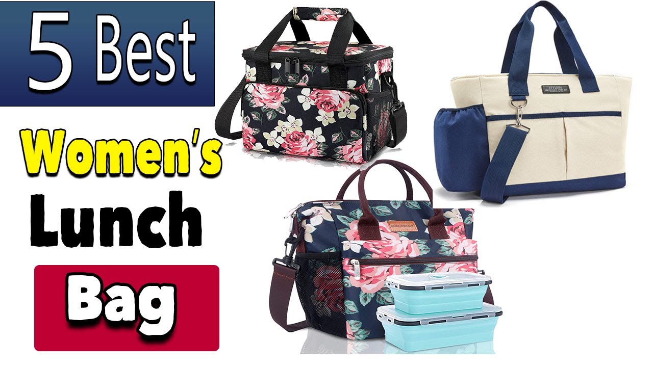 Best Women's Lunch Bag With Bottle Holder With Shoulder Strap