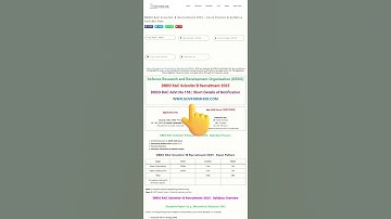 DRDO RAC Scientist–B Recruitment 2025 – Exam Pattern & Syllabus | 👉 Govformhub #shorts #exam