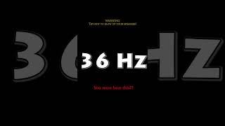 36 Hz_Sine wave #shorts