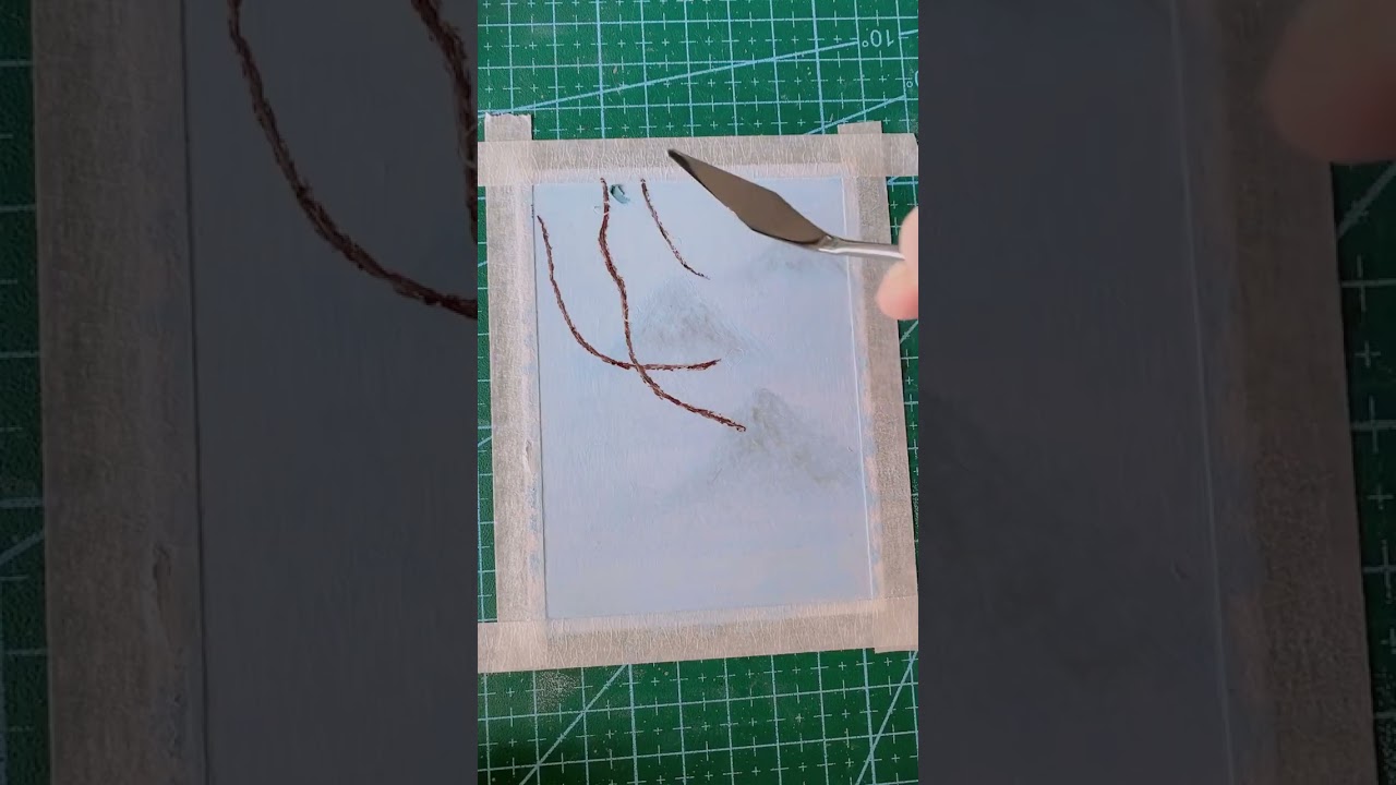 Oil Pastel Painting Chinese Style White Camellia Tutorial