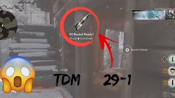 MY FIRST V2 ROCKET | COD WW2 - TDM (29-1)