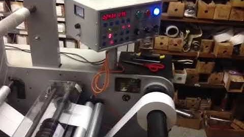 USK320 Automatic Blank Label Rotary Die Cutting Slitting Rewinding Machine