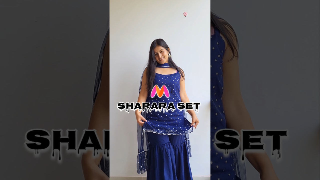 Myntra sharara set haul | myntra haul | sharara suit haul | 
