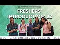 Freshers introduction 2022  outreach club  iit bhu varanasi
