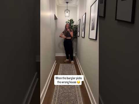 When a burglar picks the wrong house.