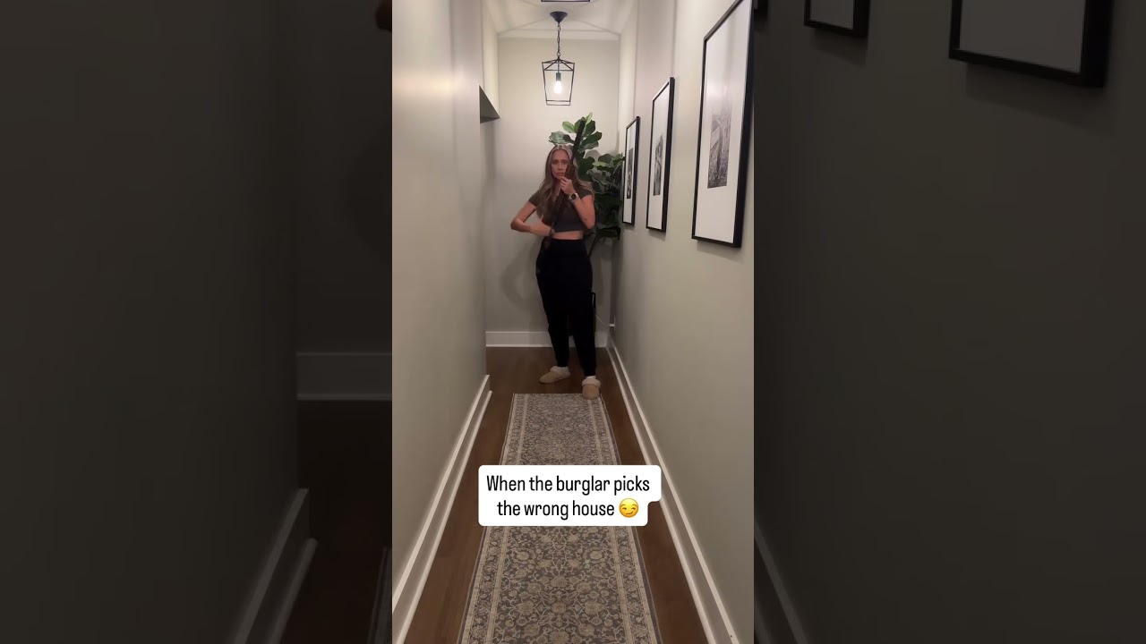 When a burglar picks the wrong house.