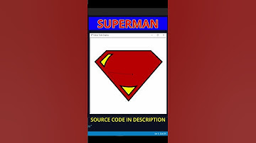 Better Superman Logo! - Python Turtle Graphics Drawing