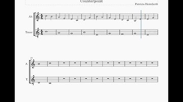 Counterpoint #Composition in #16th-Century Style | #Tenor #cantusfirmus  & Alto #Counterpoint