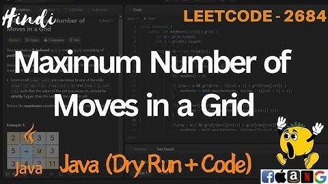 2684. Maximum Number of Moves in a Grid |  LeetCode 2684 Explained in Java | Code Explanation