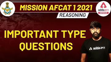 MISSION AFCAT 1 2021 | Reasoning | Important Type Questions | Defence Adda247