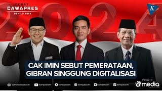 [FULL] Debat Cawapres: Cak Imin dan Gibran Bicara soal Solusi Permasalahan Kota