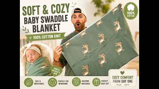 Soft Baby Swaddle Blanket Review: Cozy Cotton Knit for Newborns! screenshot 2