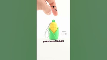 🌽 Corn Cob Keycap Fidget Clicker Keychain #shorts #3dprinting #clicker #keychain
