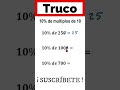 Cómo calcular el 10% de un número fácilmente