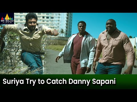 Suriya Try to Catch Danny Sapani | Singam | Telugu Movie Scenes @SriBalajiMovies - SRIBALAJIMOVIES