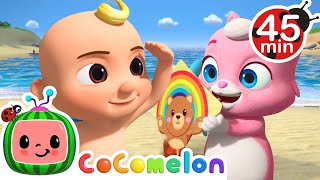 Animal Crew at the Beach! | CoComelon Animal Time  Learning with Animals | Nursery Rhymes for Kids