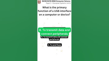 iGCSE Computer Science 0478 0984 Paper 1 Unit 2 q021 v1