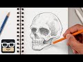 How to Draw a Realistic Skull | Step by Step Sketch Tutorial