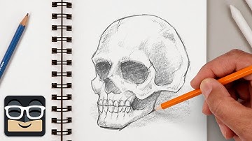 How to Draw a Realistic Skull | Step by Step Art Lesson for Beginners