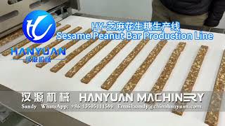 Full Automatic Sesame Bar Machine Peanut Chikki Bar Equipment Peanut Candy Bar Production Line#snack