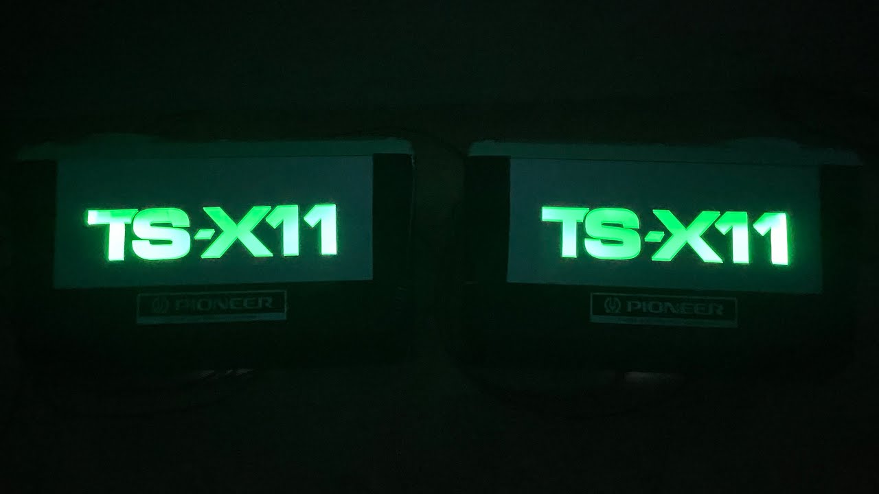 TS-X 10 旧車イルミネーション　LEDサイン　街道レーサー　置き型　2個 ヤフーオークション販売 確認動画 イルミ 付き 新品交換 TS-X11