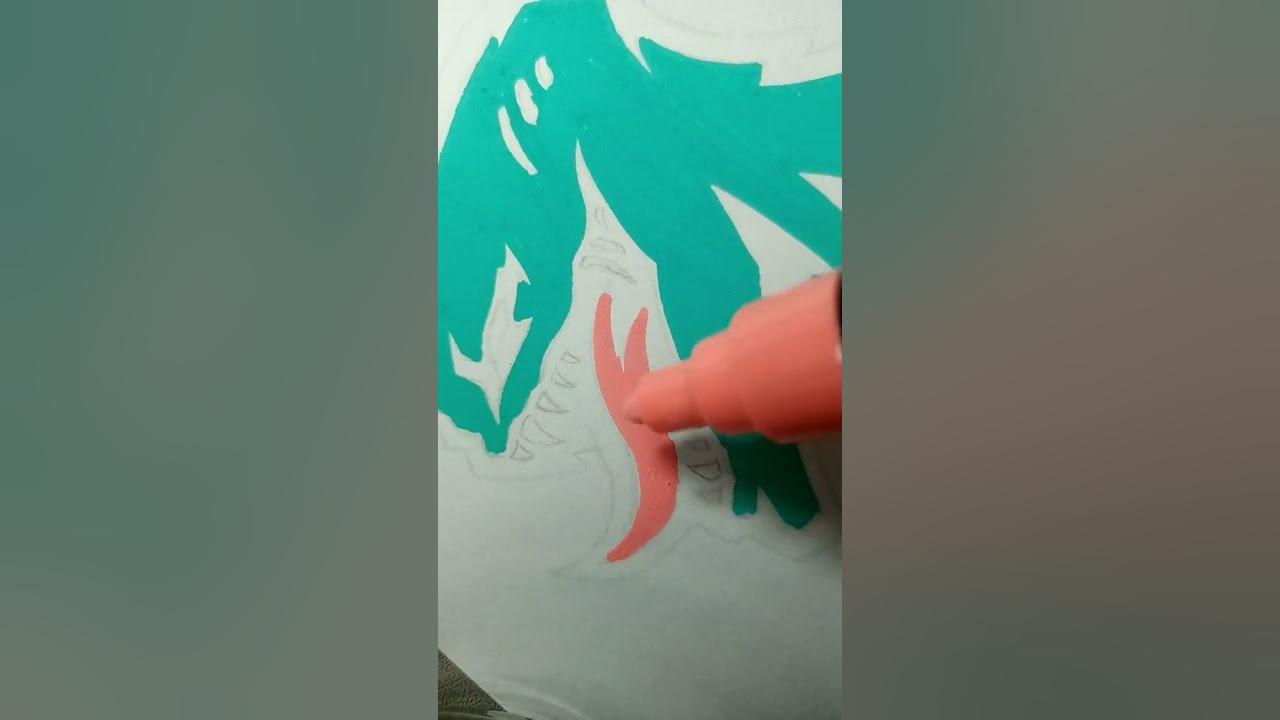 Drawing ZHC logo with Posca Markers 😍 shorts poscamarkers zhc drawing art viral YouTube