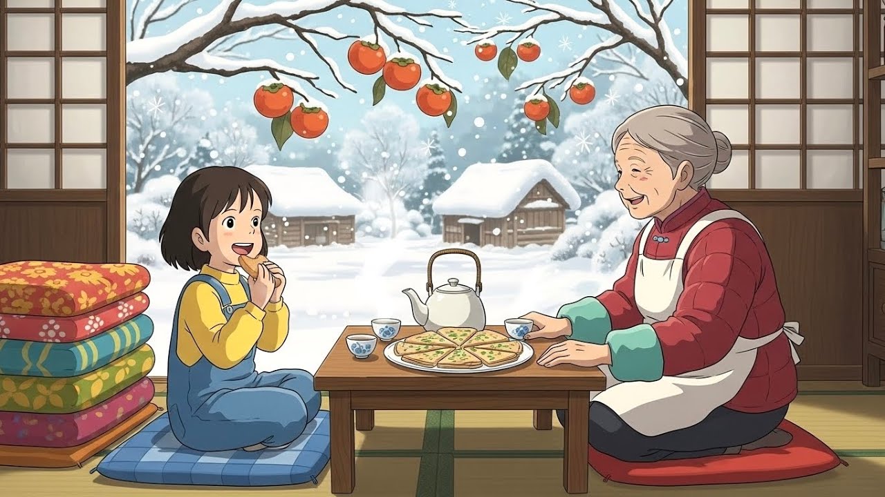 A Peaceful Winter Day with Loved Ones — Soft Moments to Soothe the Soul | Ghibli Style Video