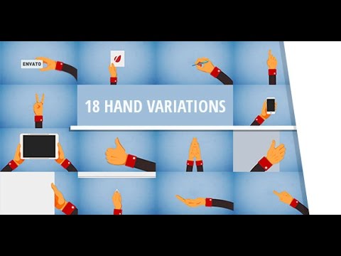 cartoon hand gestures after effects template youtube
