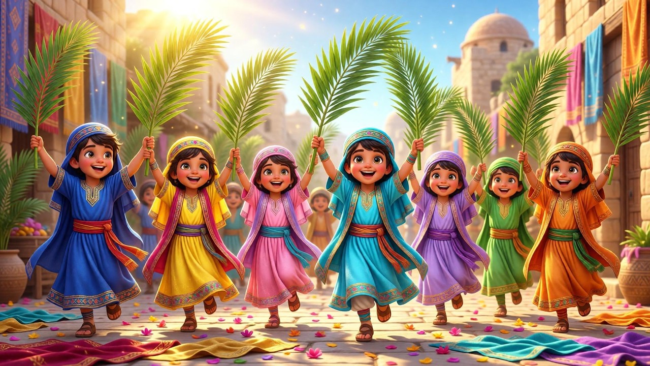 ஓ ஹோ ஓசன்னா | O Oh Hosanna | Tamil Palm Sunday Song For Kids | Sunday ...