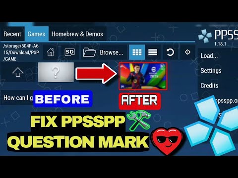 How To Fix Question Mark On PPSSPP | PPSSPP Error CPU Fix || Solve PPSSPP Could Not Load Game 🔥😎🤩