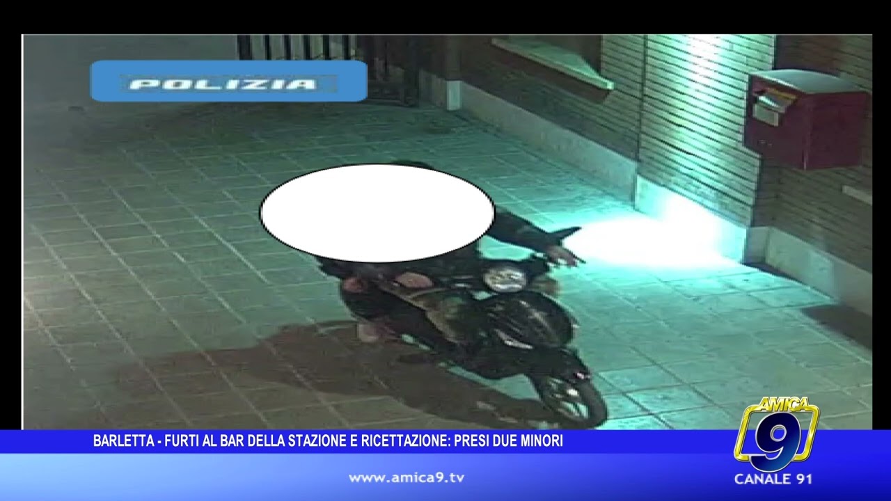 Barletta - Furti al bar della stazione e ricettazione: presi due minori
